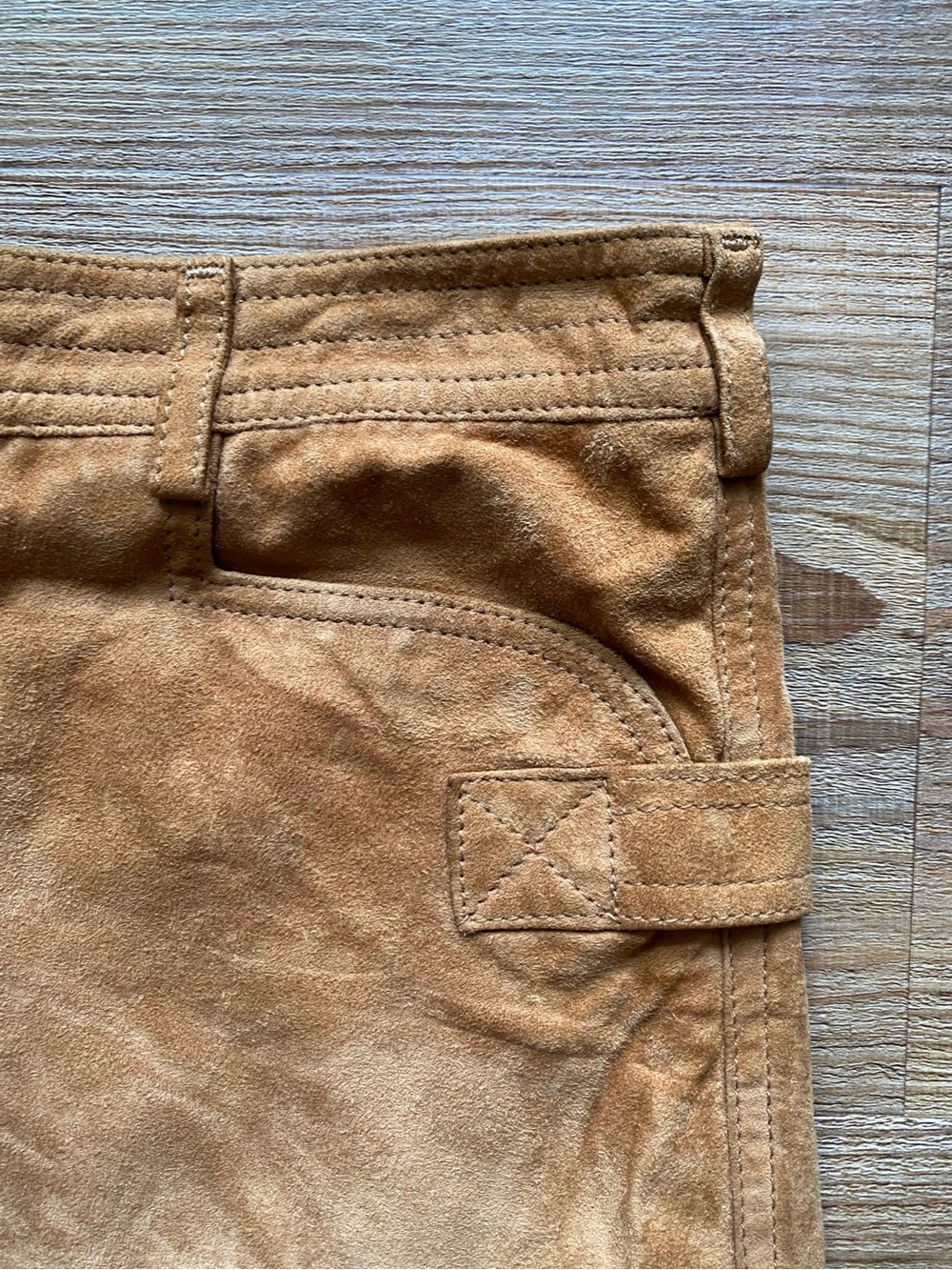Dolce and Gabbana - Women's Tan Suede Skirt - Picture 7 of 8